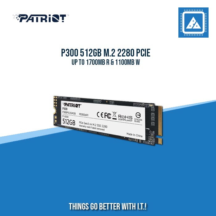 P300 512GB M.2 2280 PCIE UP TO 1700MB R & 1100MB W P300 512GB M.2 2280 PCIE UP TO 1700MB R & 1100MB W